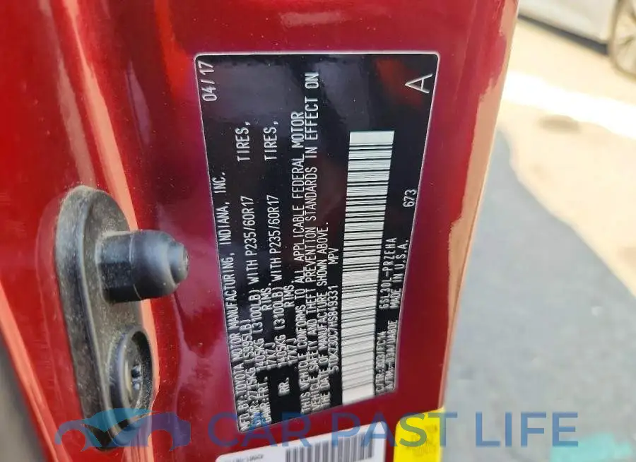 5TDKZ3DC7HS849331# 14