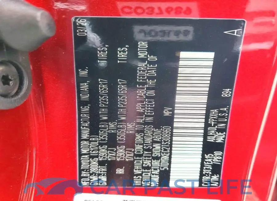 5TDYRKEC2TS308960# 13