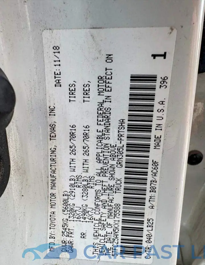5TFCZ5AN5KX175588# 14