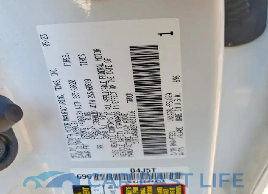 5TFLA5AB2RX031116# 12