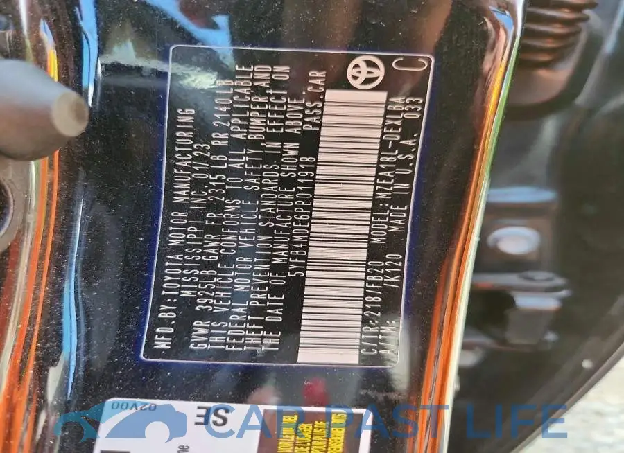 5YFB4MDE6PP011918# 12