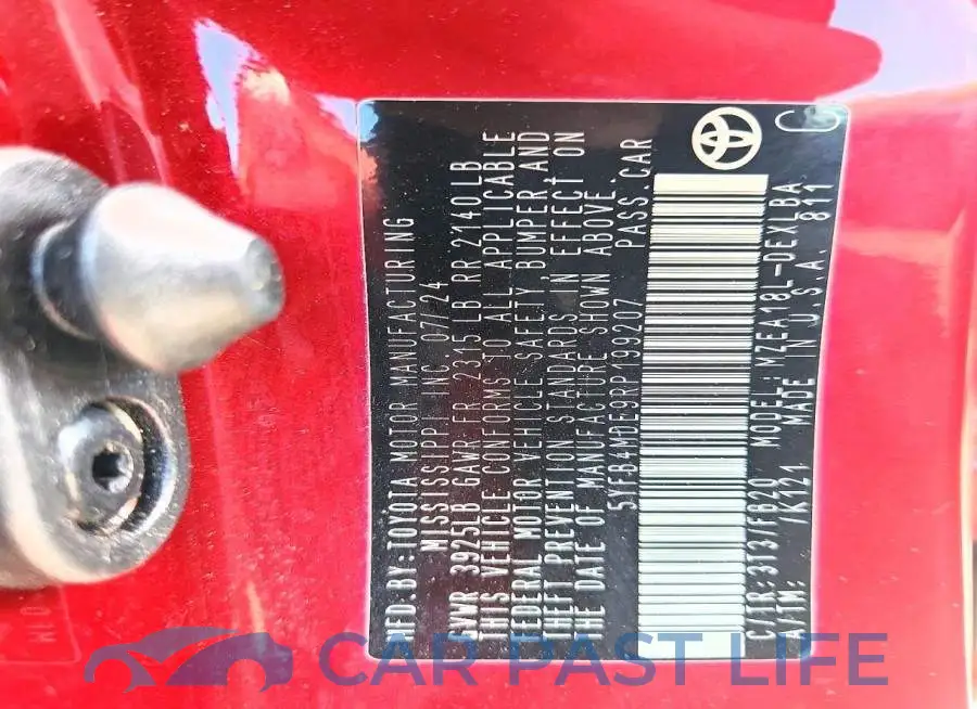 5YFB4MDE9RP199207# 12