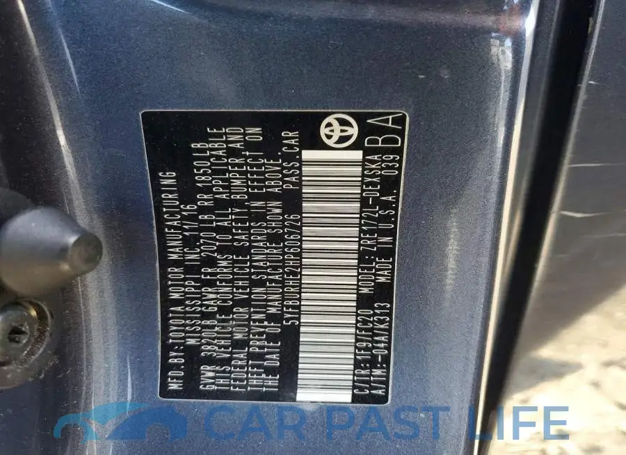 5YFBURHE2HP606726# 13