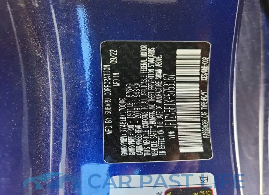 JF1ZNBF1XP8753167# 12
