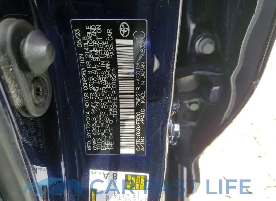 JTDBCMFE1RJ018265# 12