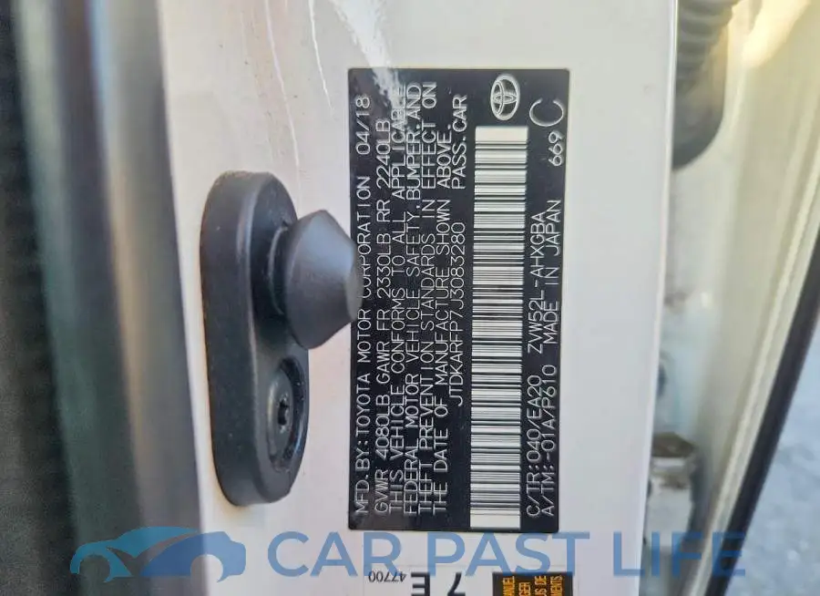 JTDKARFP7J3083280# 12