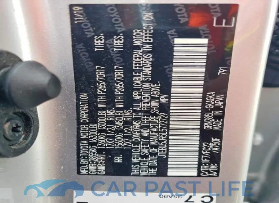 JTEBU5JR5L5772729# 14
