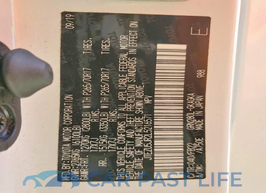 JTEZU5JR2L5216571# 13