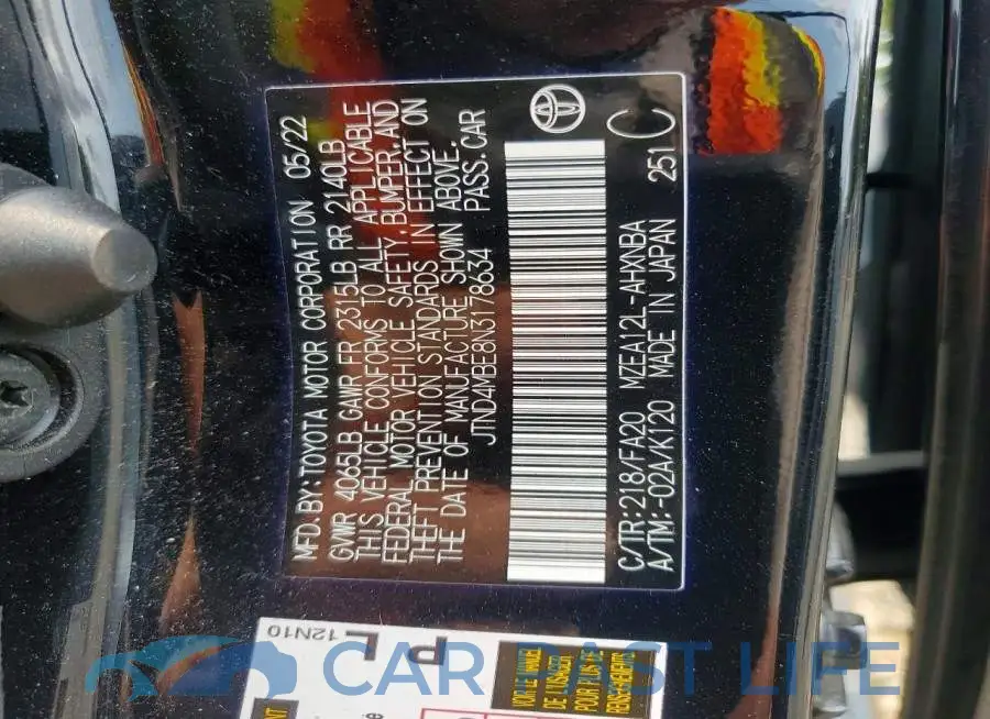 JTND4MBE8N3178634# 14