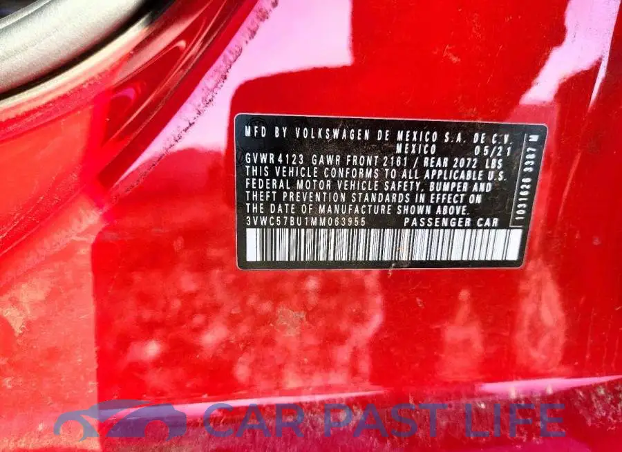 3VWC57BU1MM063955# 12