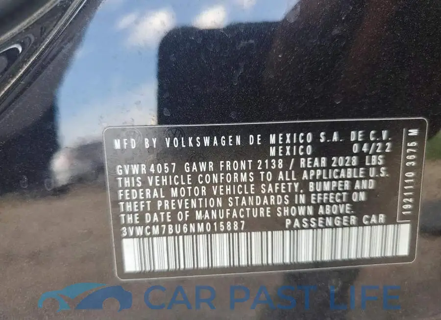 3VWCM7BU6NM015887# 13