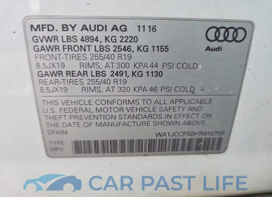 WA1JCCFS0HR010759# 13