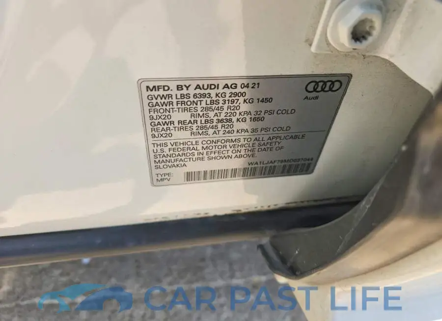 WA1LJAF79MD037044# 14