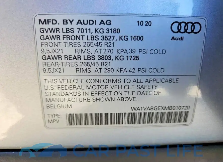 WA1VABGEXMB010720# 13