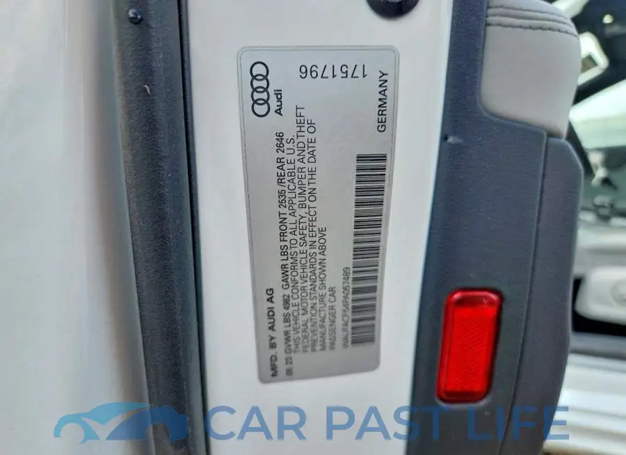 WAUFACF54PA057489# 12