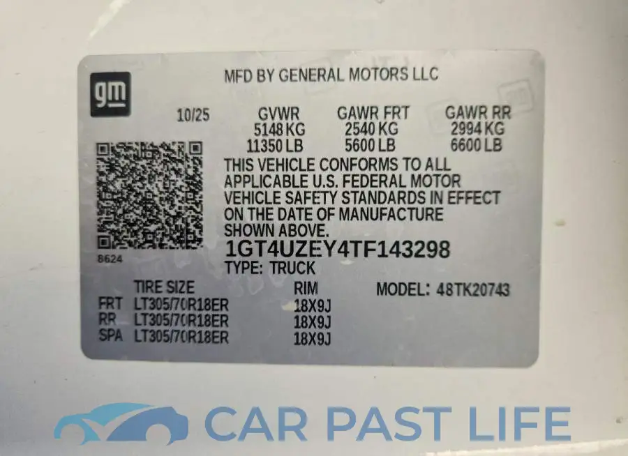 1GT4UZEY4TF143298# 12