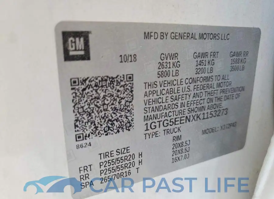 1GTG5EENXK1153273# 12