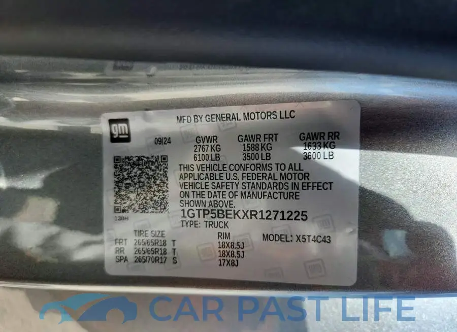 1GTP5BEKXR1271225# 12