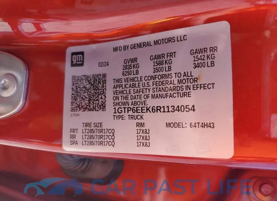 1GTP6EEK6R1134054# 12