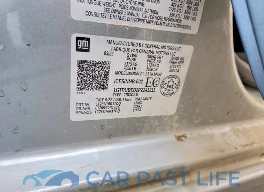 1GTRUBED2PZ241311# 13