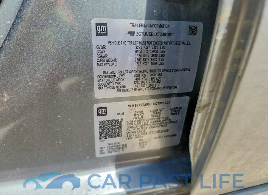 1GTUUEELXTZ401058# 12