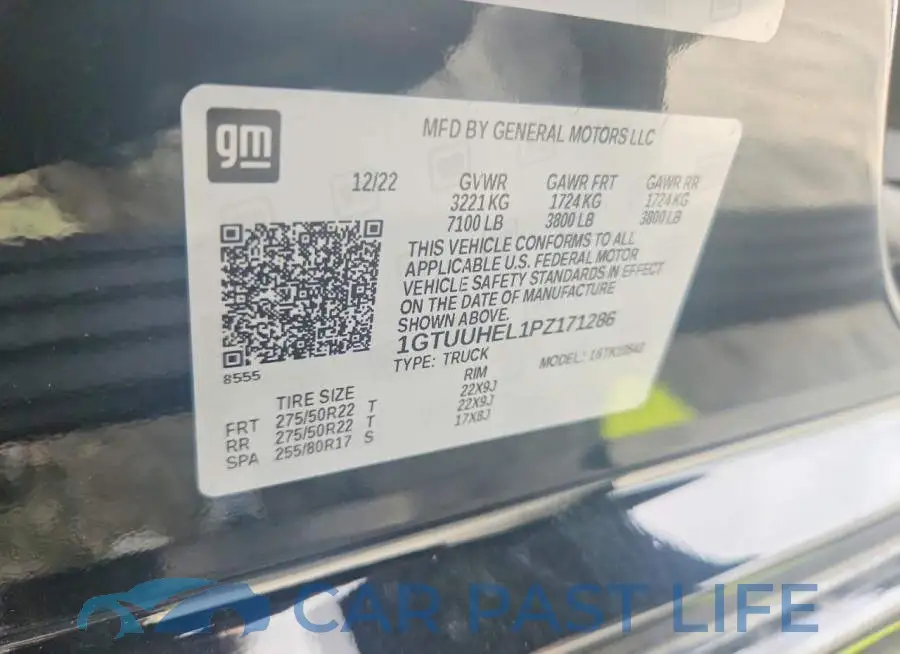1GTUUHEL1PZ171286# 12