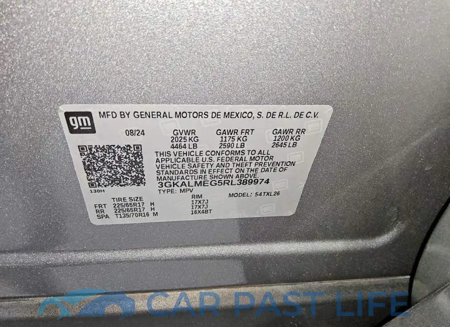 3GKALMEG5RL389974# 13