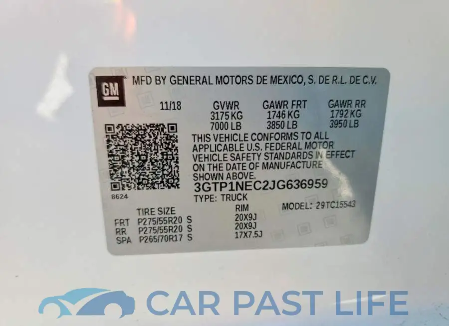 3GTP1NEC2JG636959# 12
