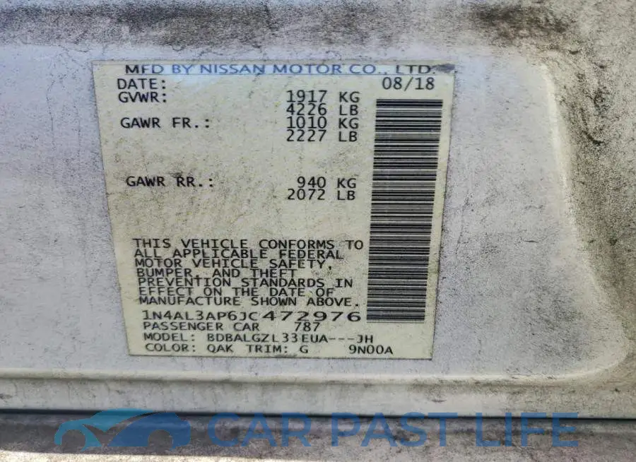 1N4AL3AP6JC472976# 12
