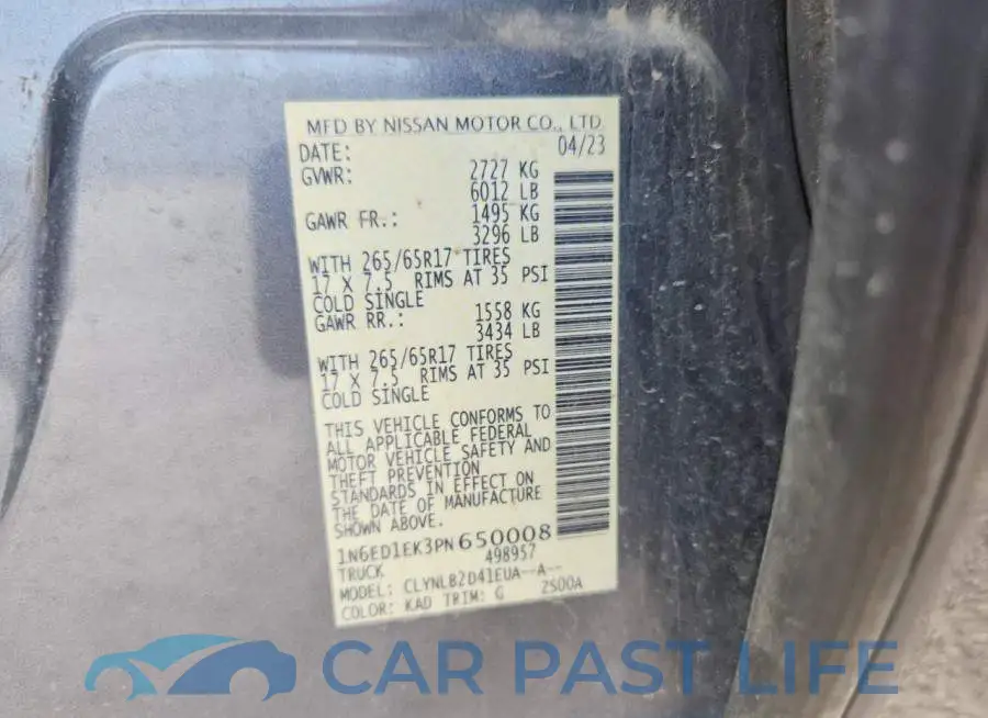 1N6ED1EK3PN650008# 13
