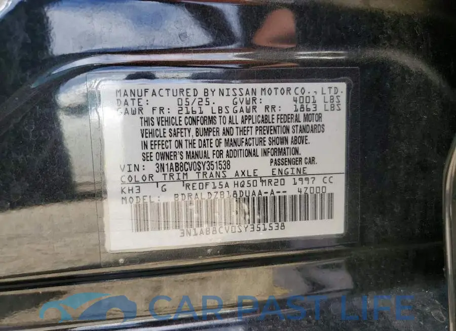 3N1AB8CV0SY351538# 12