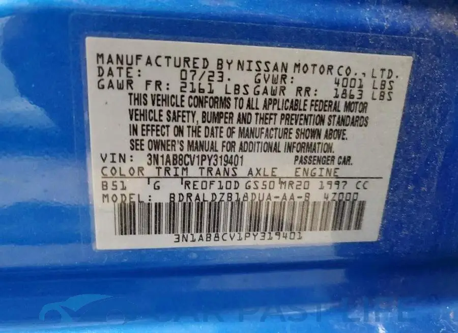 3N1AB8CV1PY319401# 12