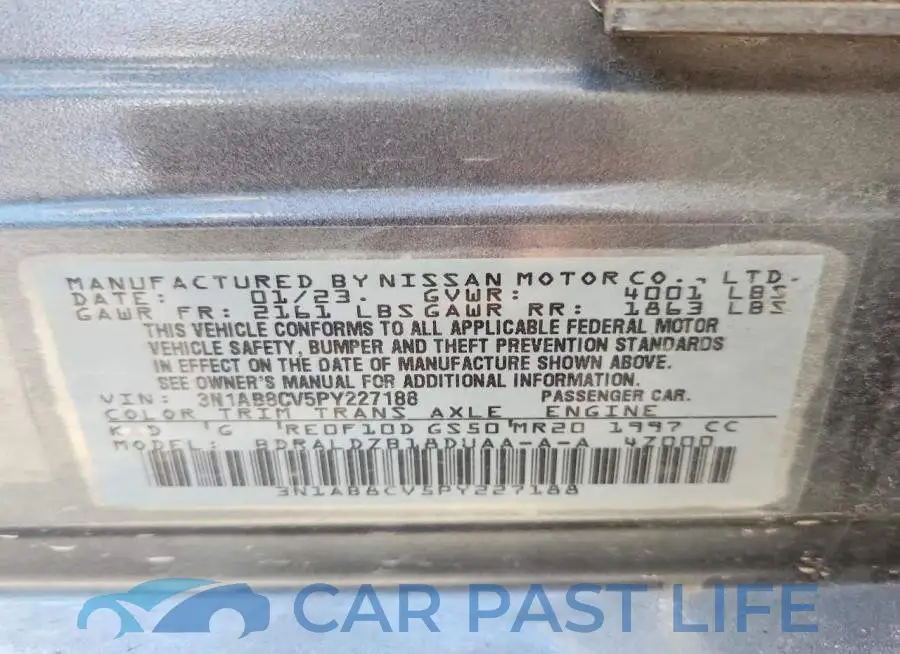 3N1AB8CV5PY227188# 12