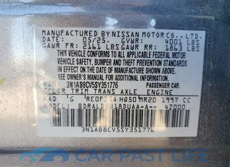 3N1AB8CV5SY351776# 12