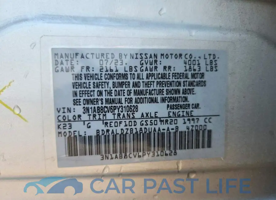 3N1AB8CV6PY310628# 13