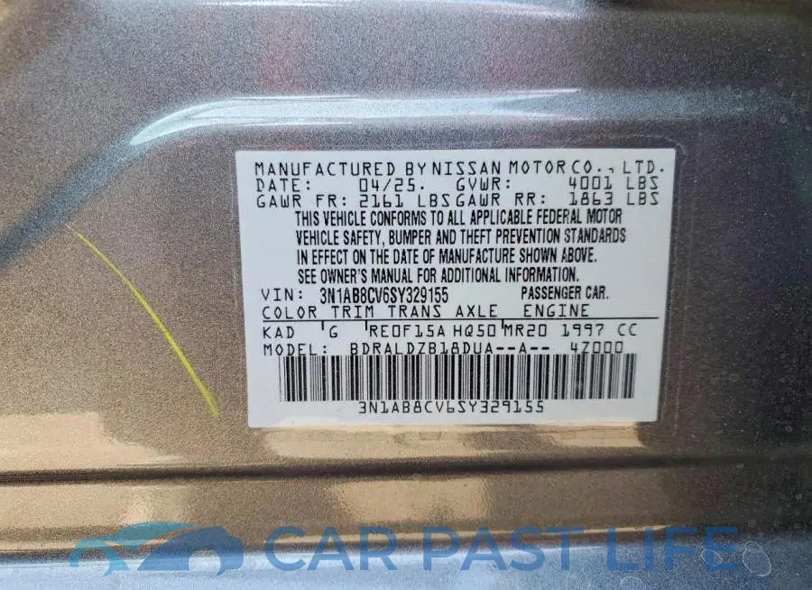 3N1AB8CV6SY329155# 12