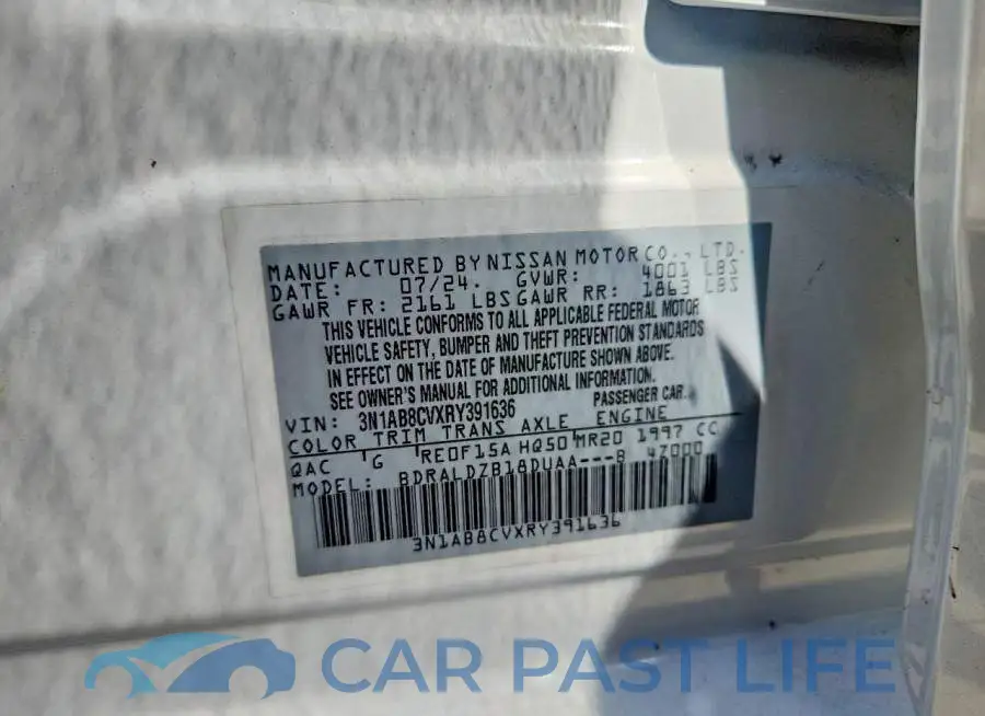 3N1AB8CVXRY391636# 12