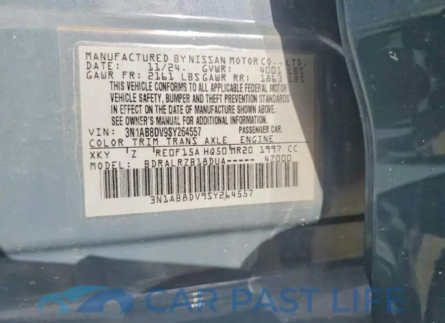3N1AB8DV9SY264557# 12