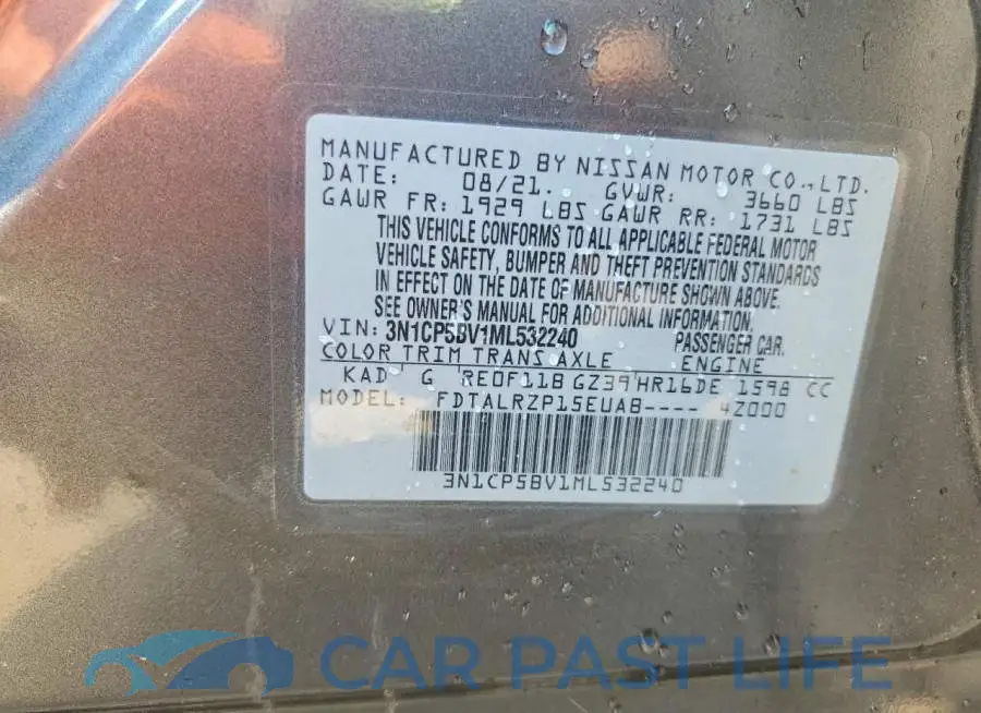 3N1CP5BV1ML532240# 13