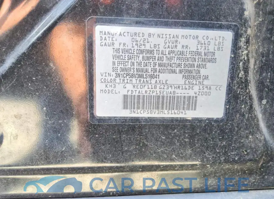 3N1CP5BV3ML516041# 13