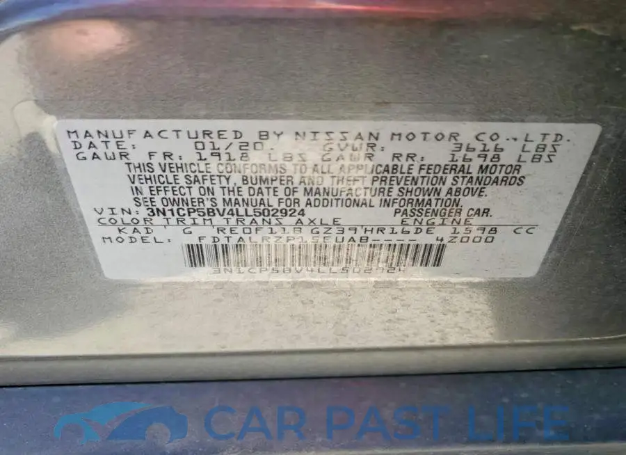 3N1CP5BV4LL502924# 13