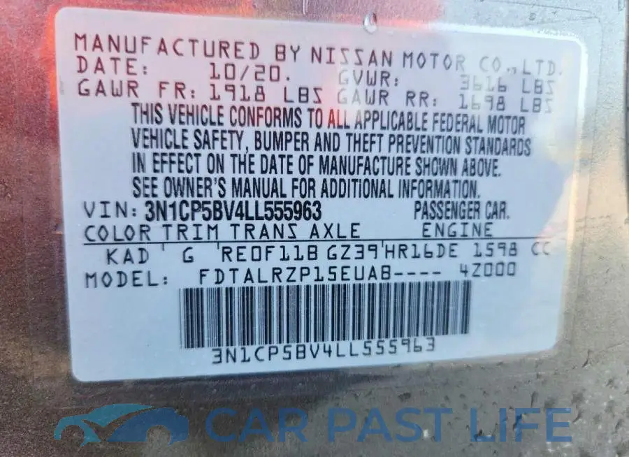 3N1CP5BV4LL555963# 12