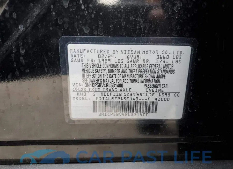 3N1CP5BV4RL531400# 12