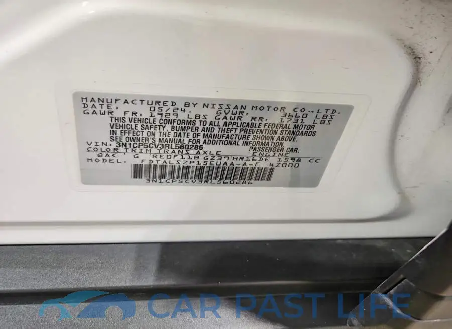 3N1CP5CV3RL560286# 13