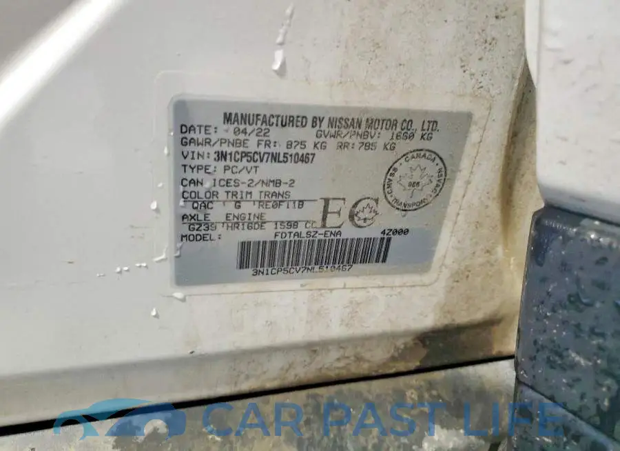 3N1CP5CV7NL510467# 14