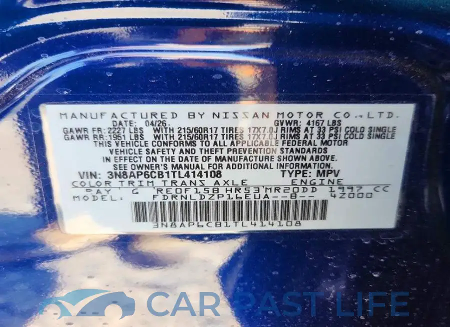 3N8AP6CB1TL414108# 14