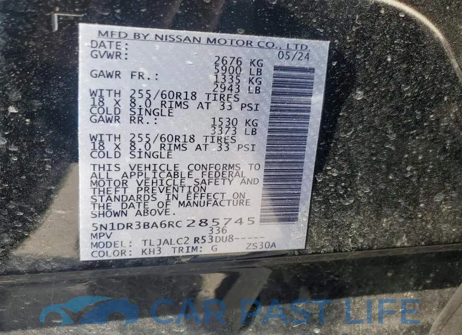 5N1DR3BA6RC285745# 13