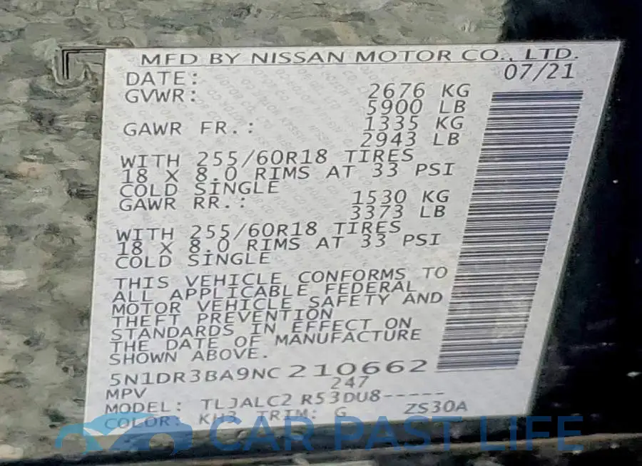 5N1DR3BA9NC210662# 14