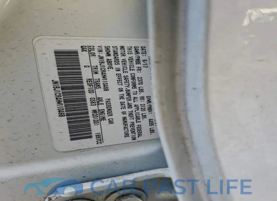 JN1BJ1CR4HW110468# 12