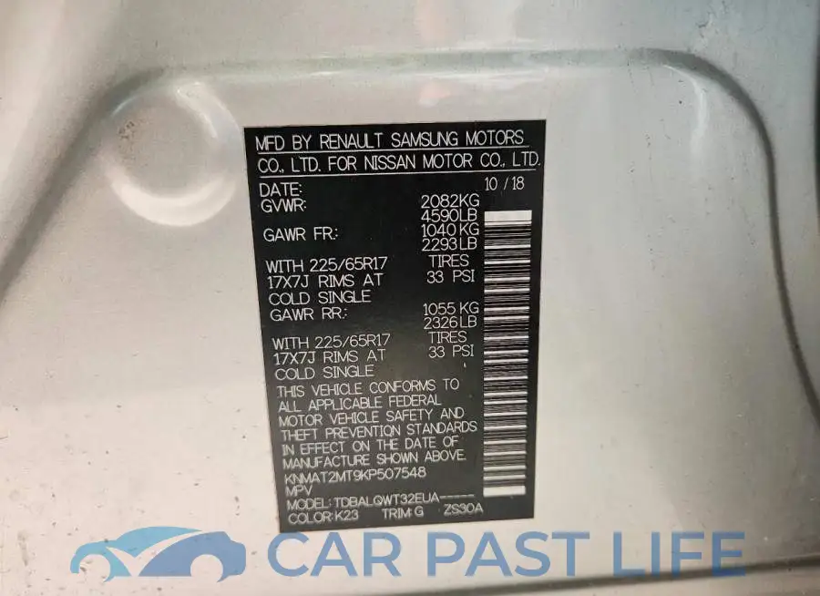 KNMAT2MT9KP507548# 14